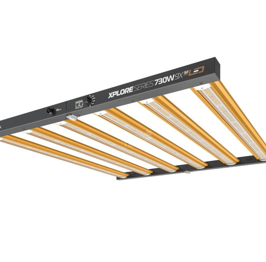 Dimlux Xplore Series 730W 9-Bar LED (High-End Blüte- & Ertrags-Monster). 120x120 & 150x150
