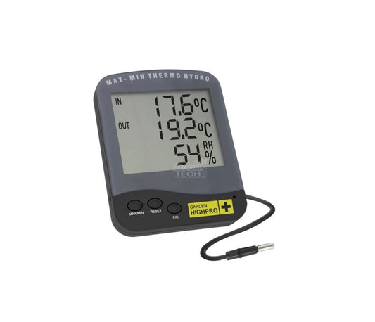 Garden Highpro Thermo-Hygrometer Premium (mit Messfühler)