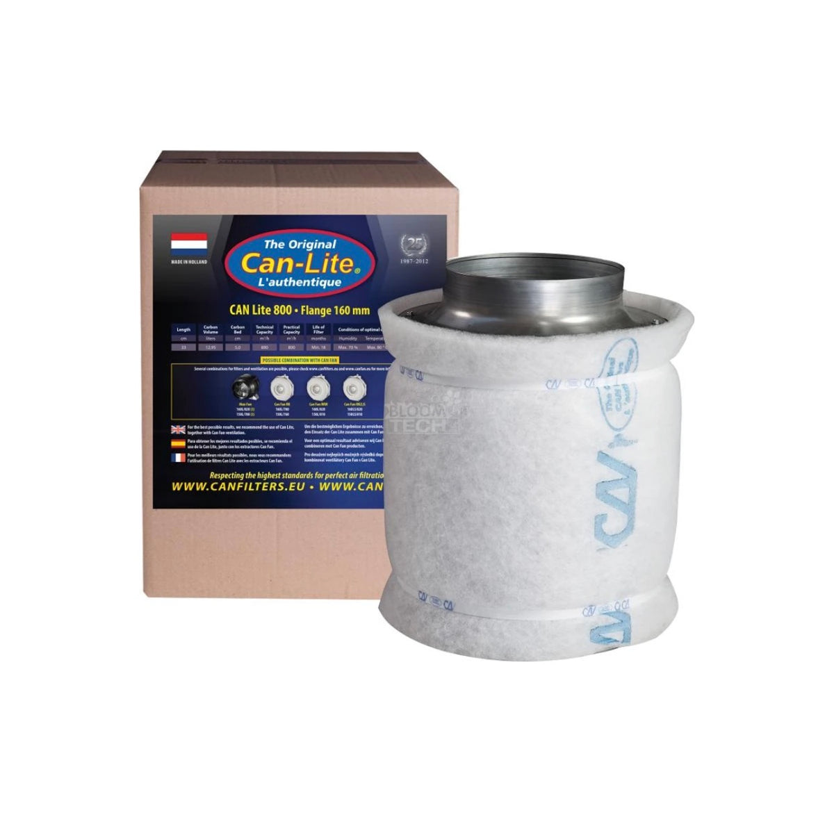 Can Lite Filter 800m³/h Ø160mm